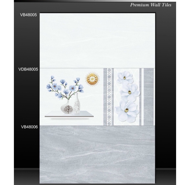 Gạch Men Cao Cấp 40x80 Ốp Lát Phòng Khách Trắng Vân Nhẹ