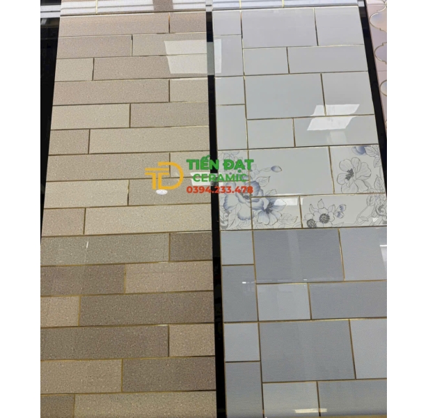 Gạch Khắc Kim 30x60 TQ Ốp Tường Bóng Kính Giá Rẻ HCM