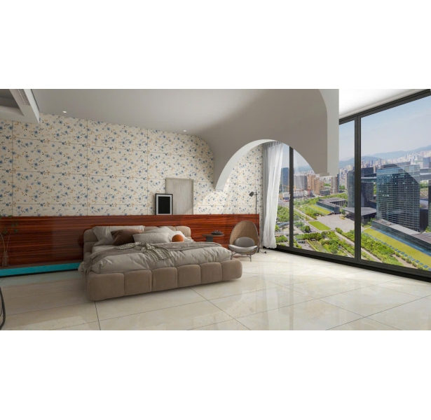 Gạch Ốp Lát Trang Trí Mặt Tiền 60x120 Mờ Rải Hạt Hoa Văn Đẹp