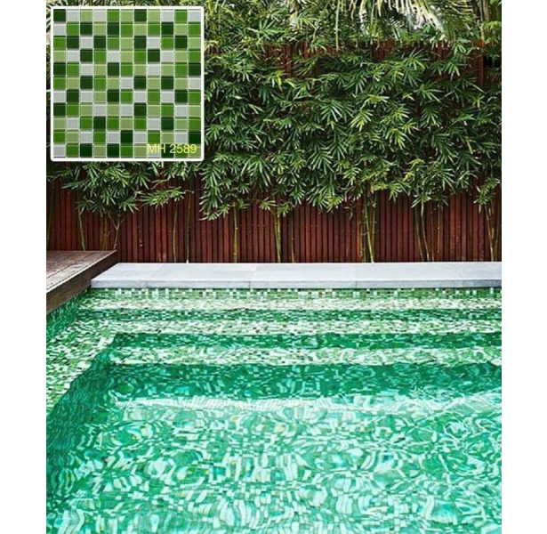 Gạch Thủy Tinh Mosaic 30x30 Cao Cấp Ốp Lát Hồ Bơi