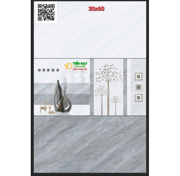 Gạch Cao CẤp 240x60 Trắng Trơn Xả Kho Giá Rẻ Tại Q5