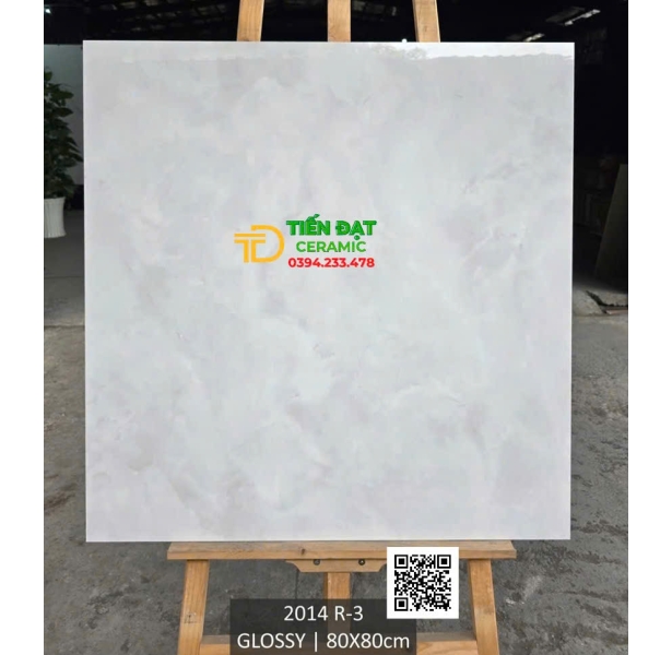 Kho Gạch Ốp Lát Ấn Độ 80x80 Trắng Vân Xám Bóng Kiếng