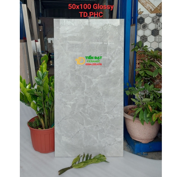 Tổng Kho Gạch Ốp Lát Tasa 50x100 Vân Vàng Kem