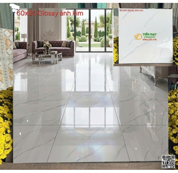 Top 85 Mẫu Gạch Khắc Vàng 60x60 Trắng Vân Ánh Kim