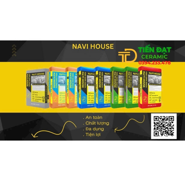 Keo Dán Gạch Navi House Extra C1 Ốp Đá Khổ Lớn