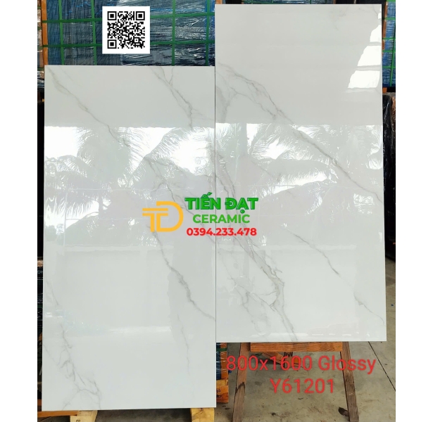 Đá Bóng Kiếng 80x160 Ốp Lát Biệt Thự Vân Xanh Đá Cẩm Thạch 