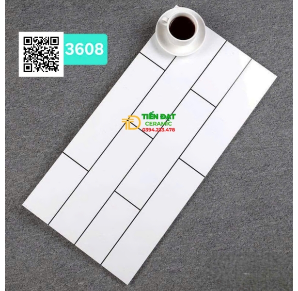 Gạch Trang Trí Phòng Khách 30x60 TQ Vân Xanh Lục